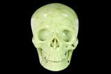 Realistic, Polished Yellow Turquoise Jasper Skull - Magnetic #151114-1